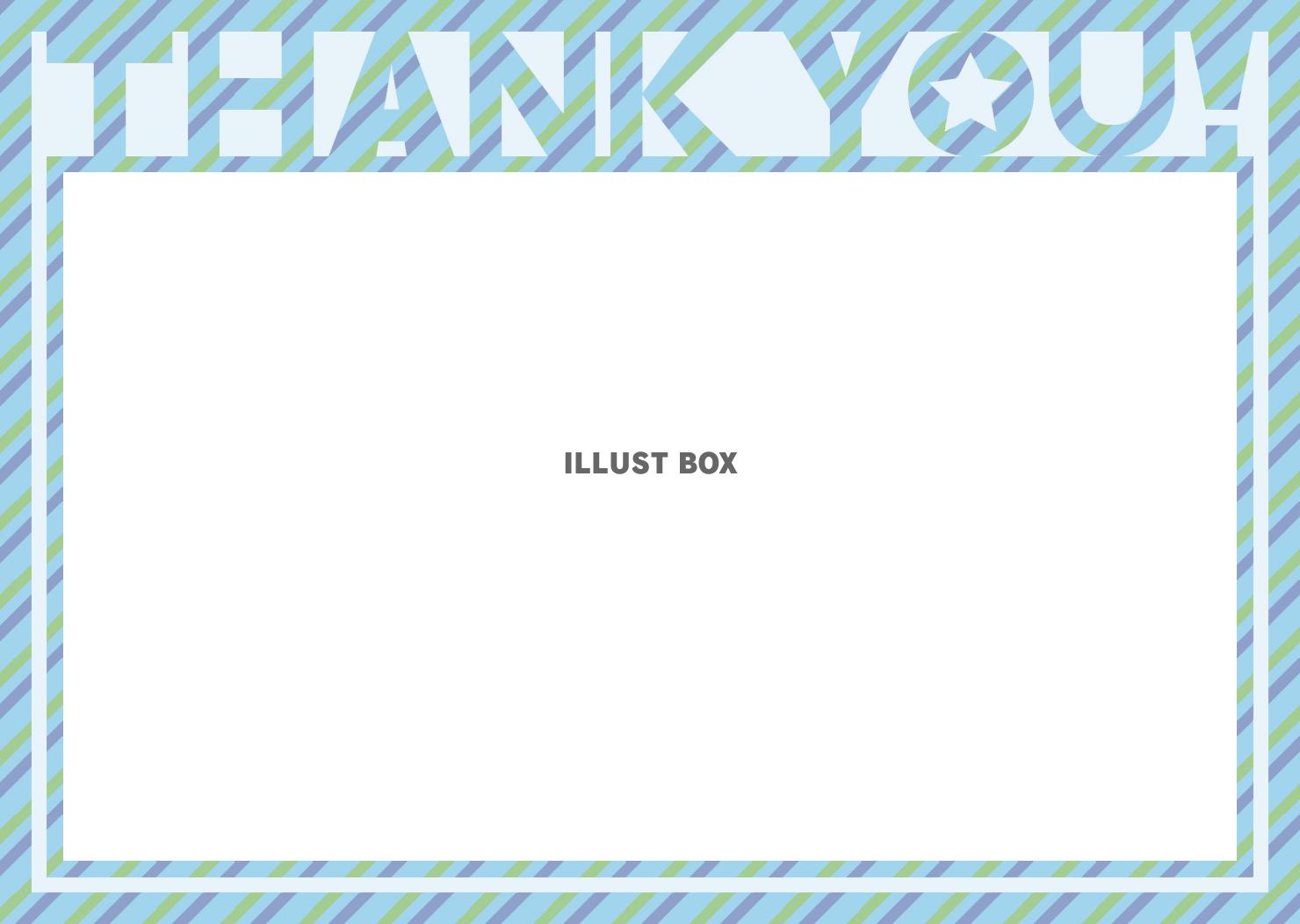 THANK YOUのカード（ブルー）