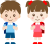 小学生の男女