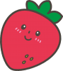 イチゴちゃんのイラスト(png透過素材)