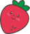 イチゴちゃんのイラスト(png透過素材)