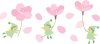 桜と妖精のイラスト