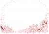 お花桜さくらサクラ春植物満開お花見ホワイトデー三月３月3月四月4月４月空フレーム