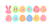 うさぎ付きHappyEasterフォント　透過png