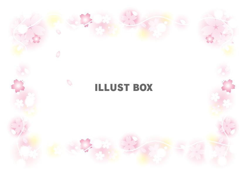 桜のフレーム枠（透過PNG）