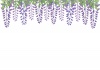 藤の花のフレーム