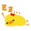 眠るひよこ　透過png