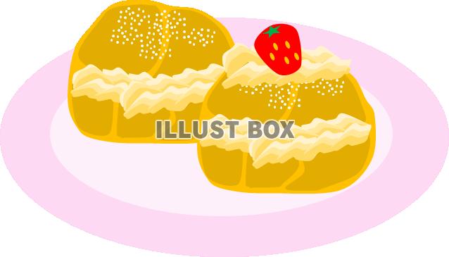 無料イラスト シュークリーム