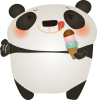 パンダとアイスクリーム