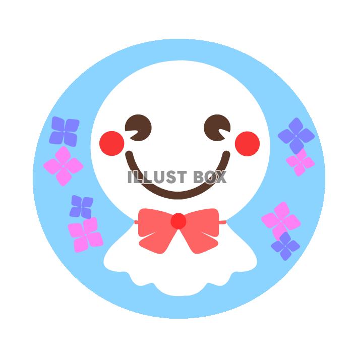 キュートなてるてる坊主　透過png