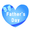 Father's Dayハート　透過png