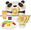 パンダ朝食　パン