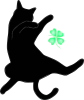 にゃんこさｎんとクローバー【PNG】