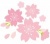 お花桜の花さくらの花サクラの花春植物満開お花見季節感春の花アイコンワンポイント挿