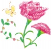 春季節感花植物手書き手描きてがきカーネーション母の日五月５月5月贈物贈り物フラワ