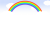 シンプルな虹（7色の虹）メッセージカード【透過PNG】