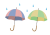 雨と傘のイラスト