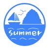 summer海イラスト　透過png