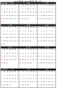 ４月始まりのカレンダー（２０１７年４月～２０１８年３月）