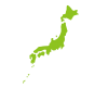 日本地図　透過(PNG）とベクター（EPS）データ