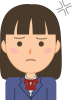 学生表情（女の子・怒る１）