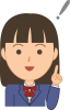 学生表情（女の子・説明）