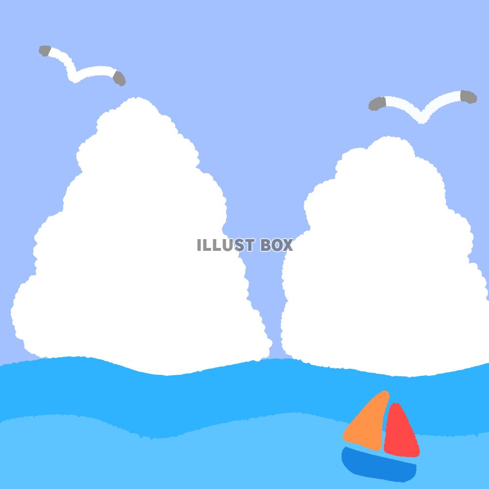 夏の海イラスト　透過png