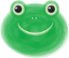 透過PNG透明画像梅雨6月満面の笑みかえるカエルのキャラクター蛙ワンポイントアイ