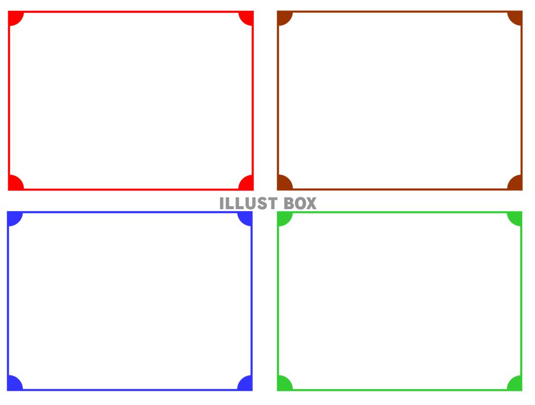 無料イラスト シンプルなフレーム１