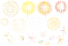 透過PNG打ち上げ花火大会打上花火うちあげ花火はなびハナビ背景イラスト背景素材夏