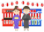 お祭りカップル