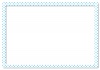 ドットのシンプルフレーム（青）