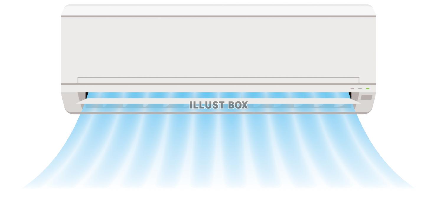 無料イラスト エアコン 冷風