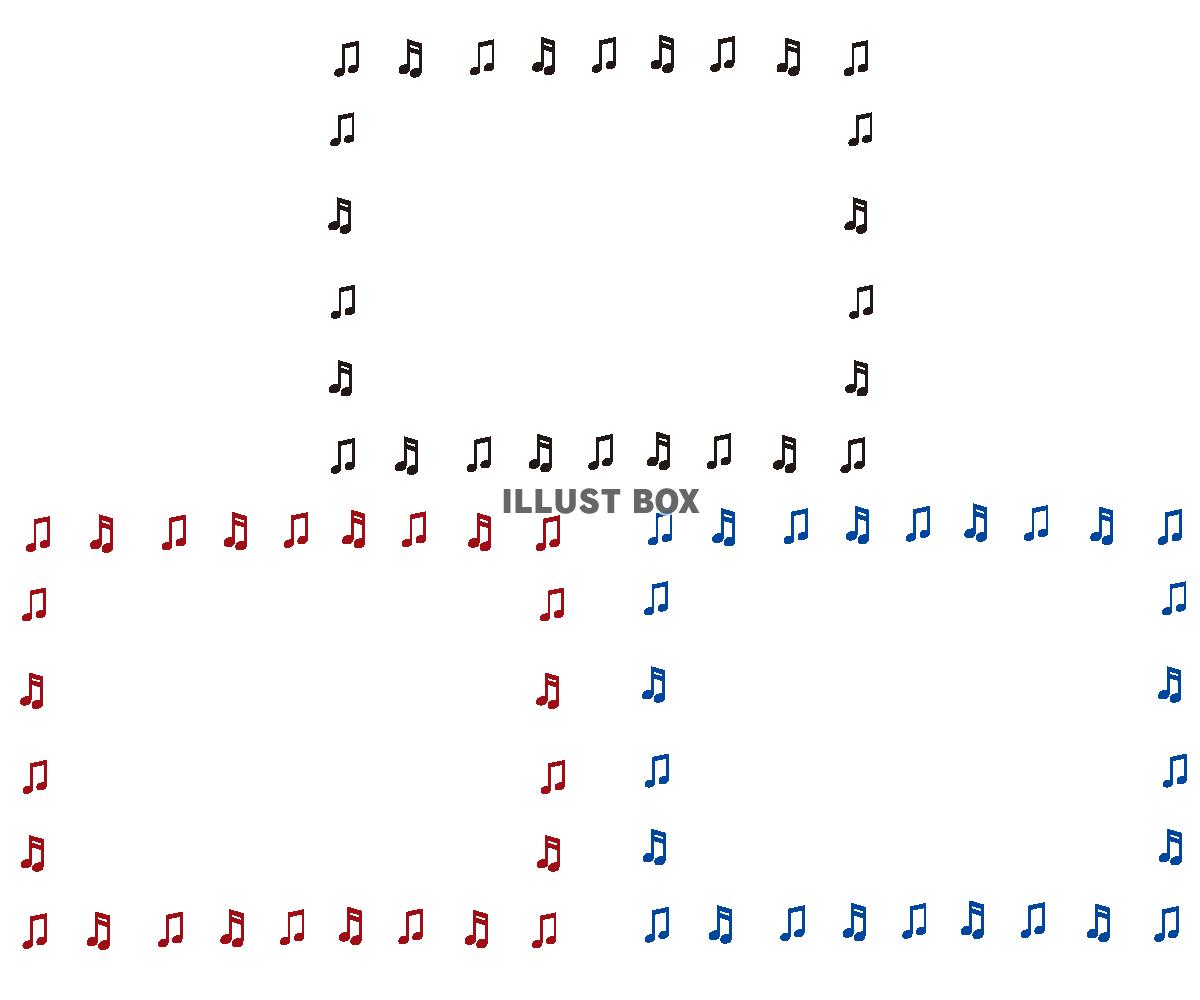 クラシック音符フレームセット