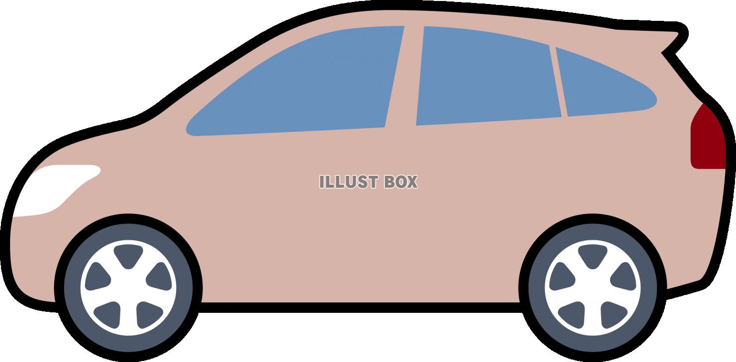 無料イラスト シンプルなクルマ Suv