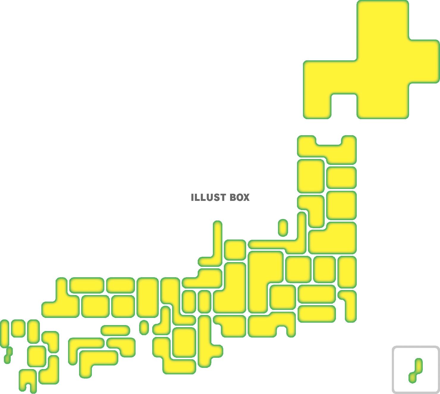 無料イラスト 日本地図