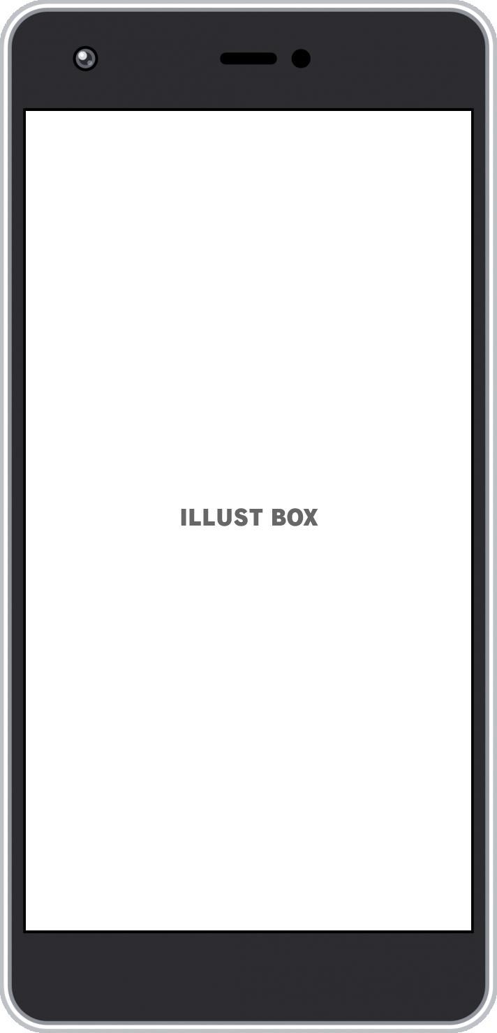 無料イラスト スマホ フレーム ホワイト