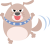 動物　キャラクター　イヌ