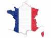 フランス地図のイラストレーション