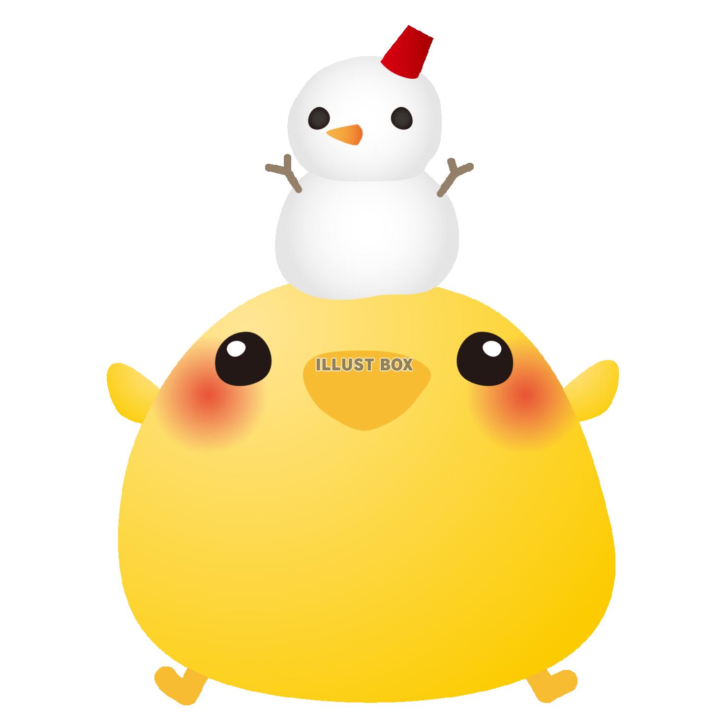 セールファッション クリスマス☆雪だるま&ひよこ おもちゃ/人形