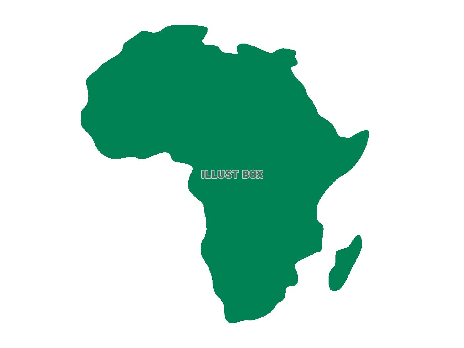 無料イラスト アフリカ大陸