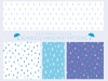雨のテンプレート 2　シームレスパターン集
