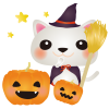 白ねこハロウィン2