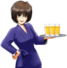 居酒屋でアルバイト（透過png）