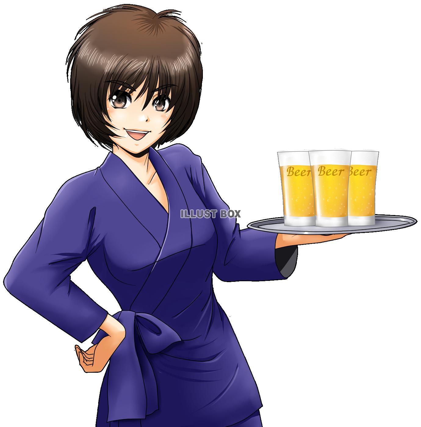 居酒屋でアルバイト（透過png）