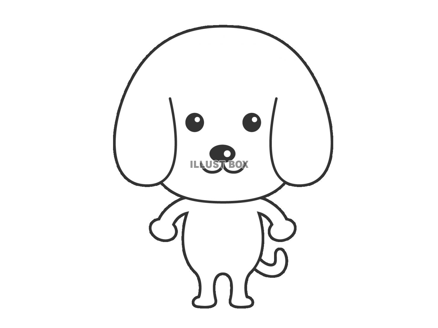 無料イラスト 犬のキャラクター