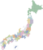 日本地図　タイル