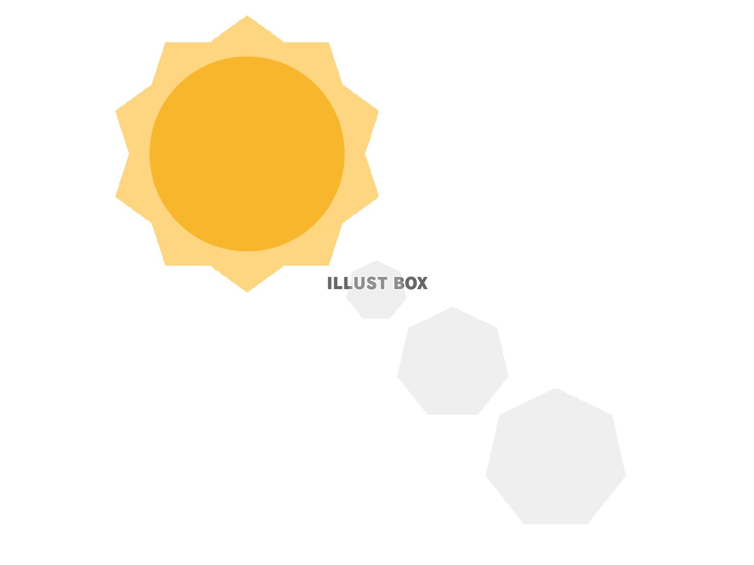 太陽の光 イラスト無料