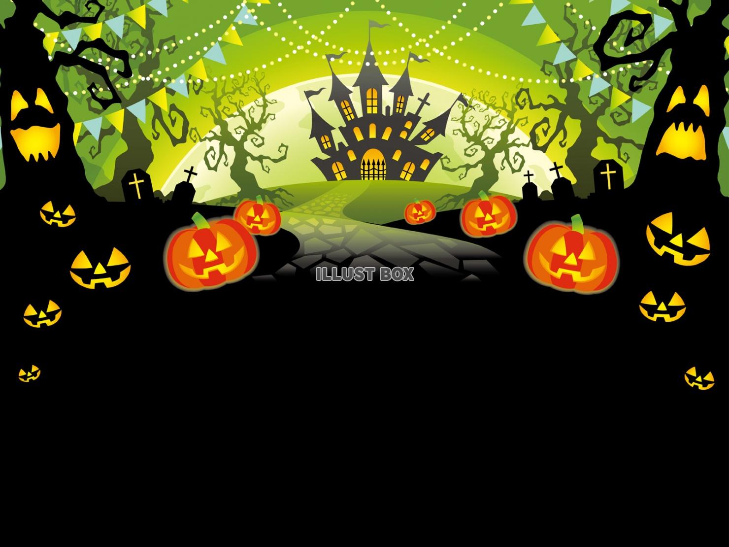 無料イラスト ハロウィーンの背景