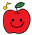 りんご（喜）のイラスト