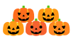 ハロウィンカボチャたち　透過png